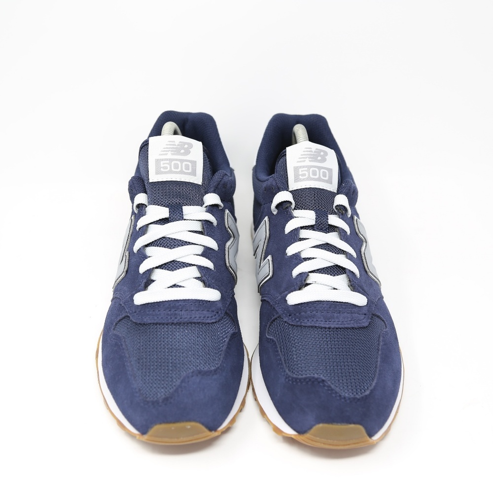 New Balance NB 500 GM500ST Navy Blue Grey White - Picture 4 of 8